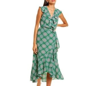 Max Studio Green Floral Maxi Dress